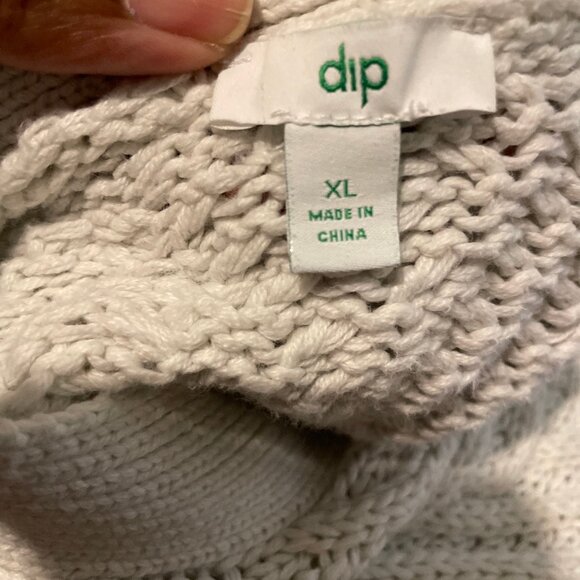 dip Women's Thick Cable Knit Button Cardigan Sweater Cold Weather Plus Size XL - Picture 10 of 12